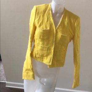 calvin klein yellow blazer